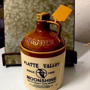 McCormick platte valley moonshine corn whiskey jug